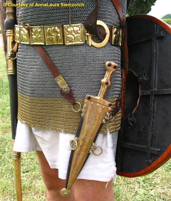 Roman soldier armor details