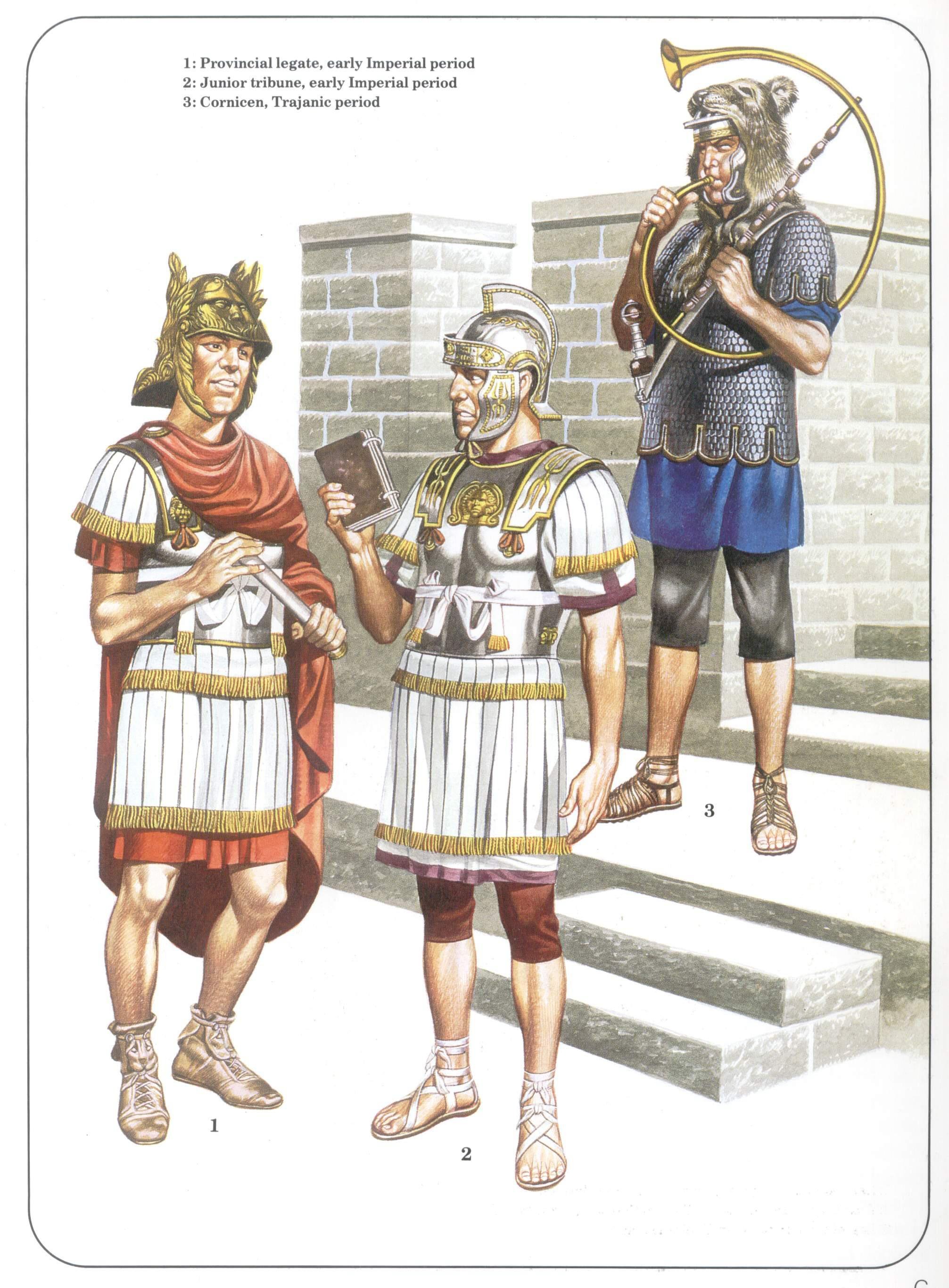 Roman soldiers and Cornicen