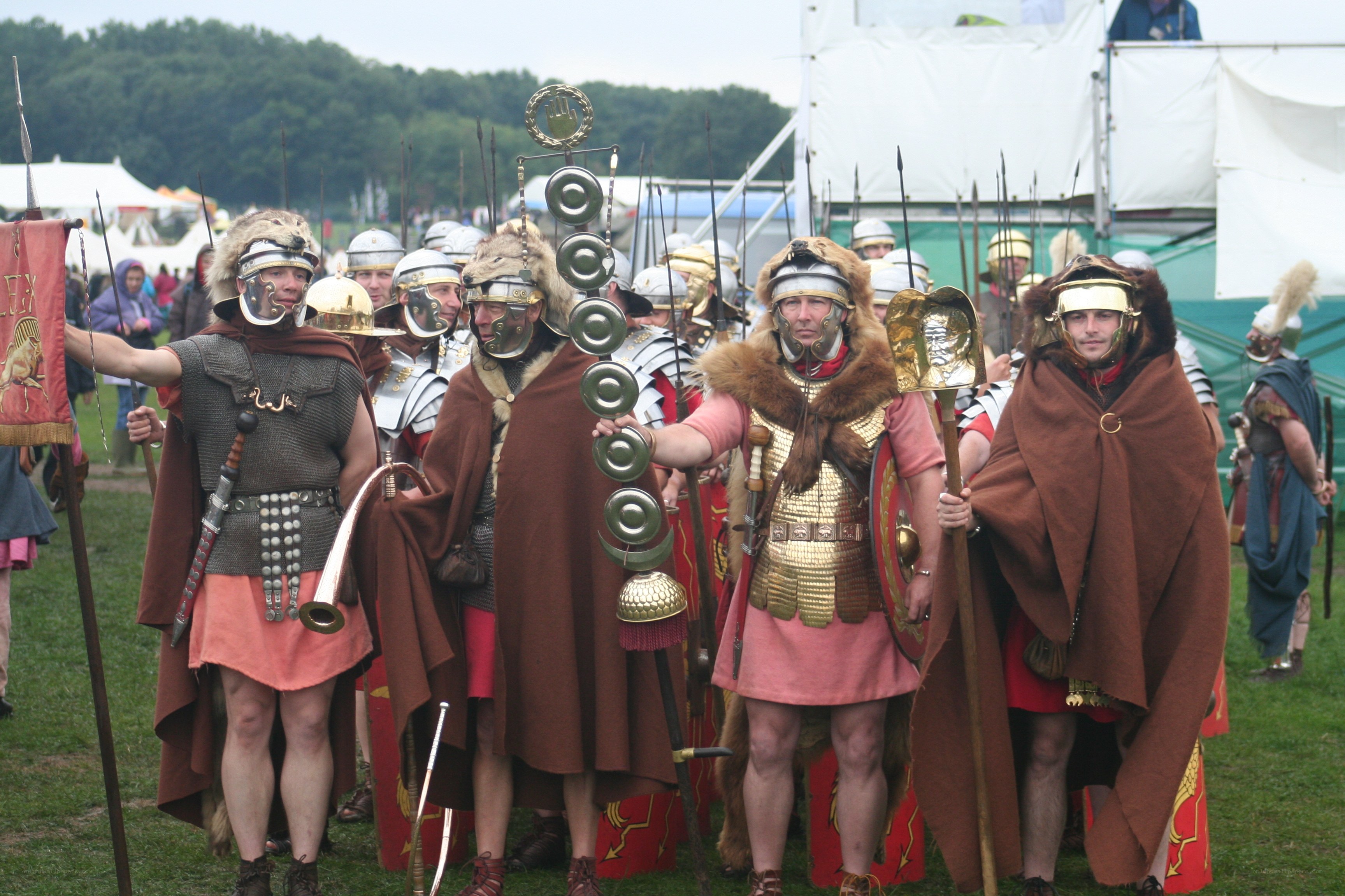 Roman soldiers at reenactment