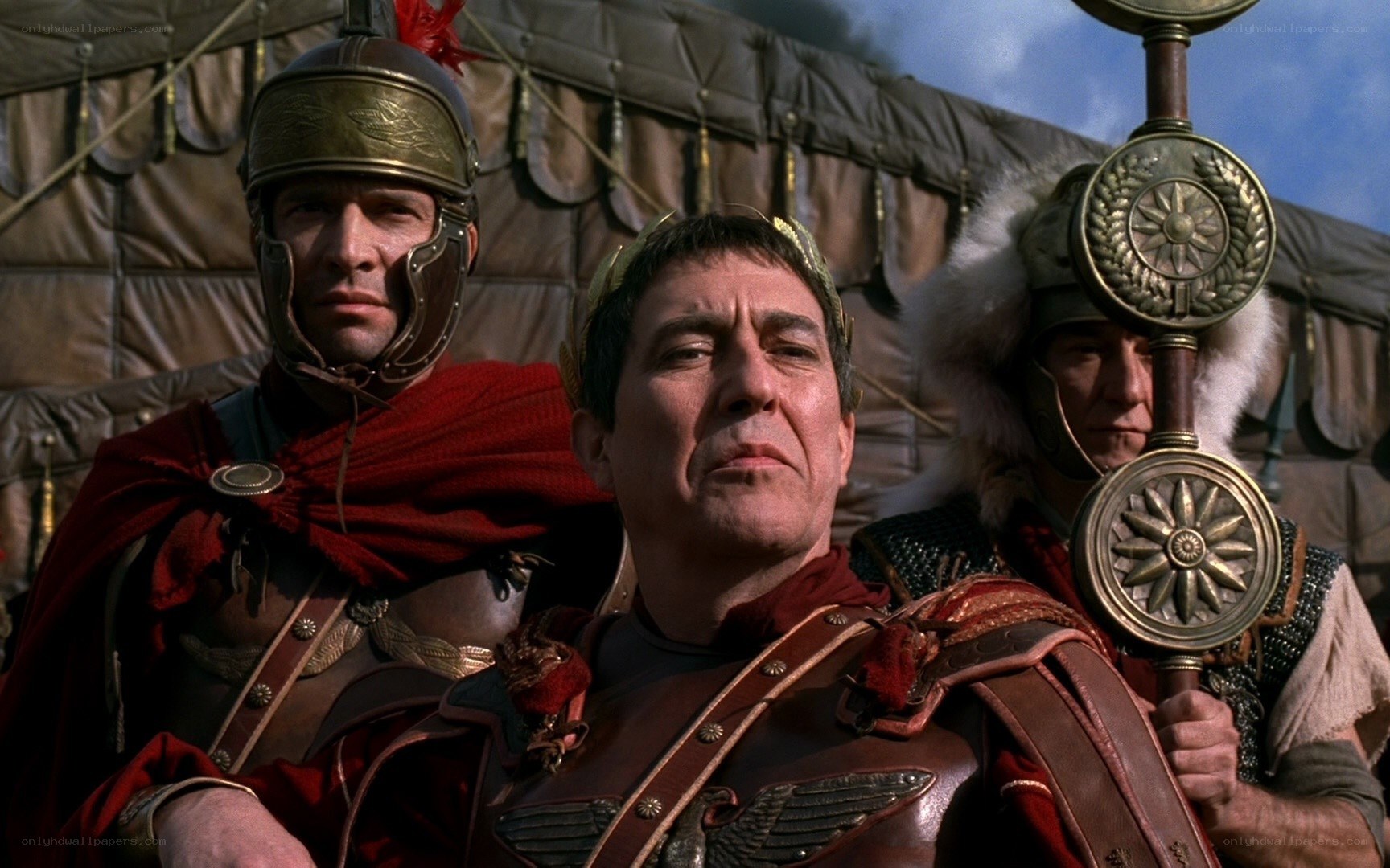 Roman soldiers in camp