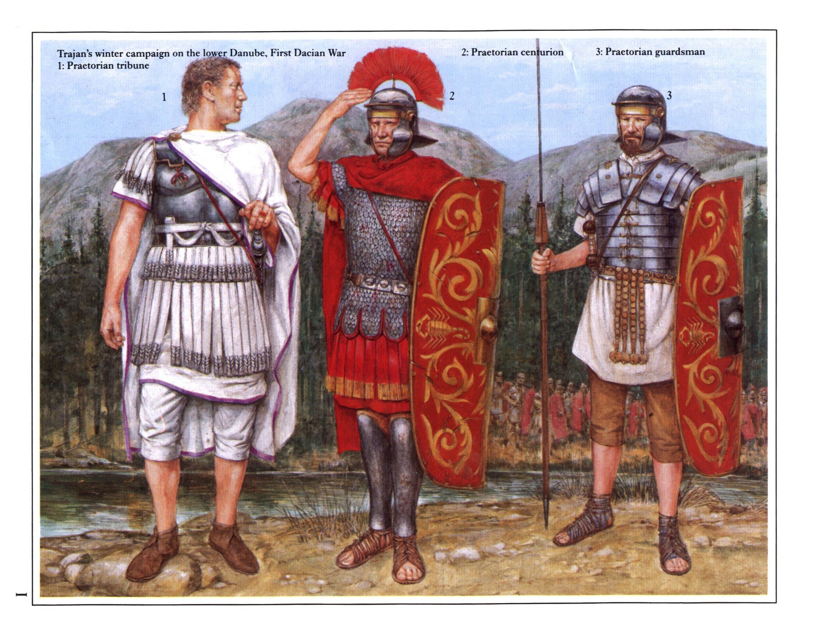 Roman soldiers in Dacia