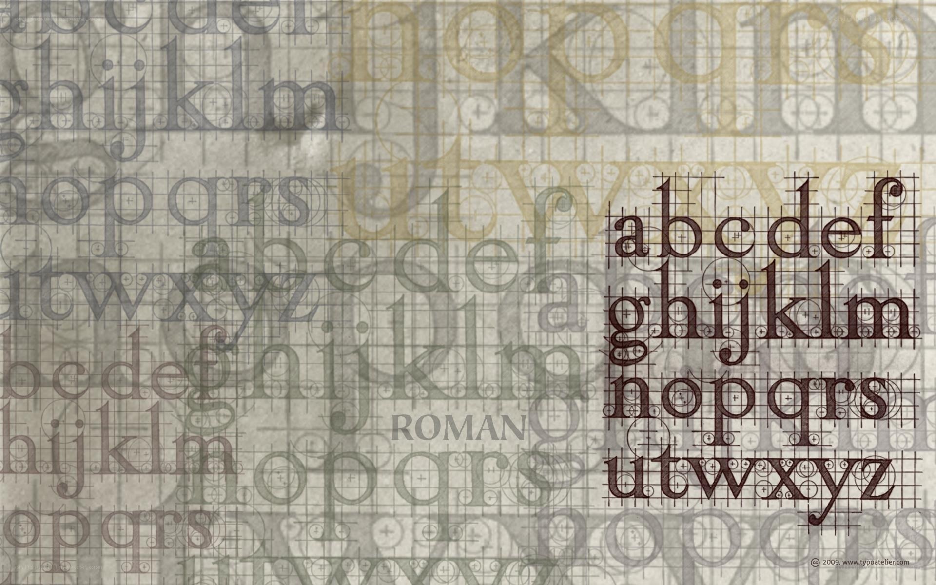 Roman typeface design study
