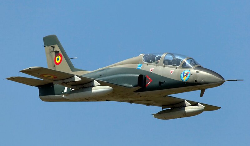 Romanian Air Force Jet — Blue