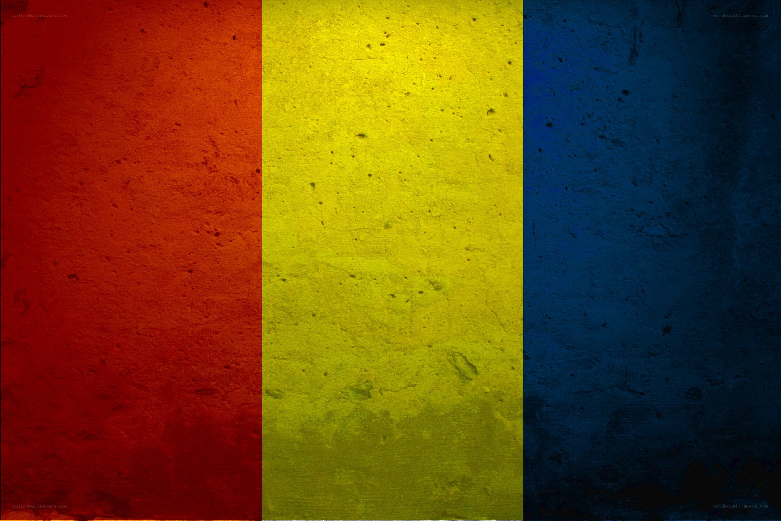 Romanian flag with textured background