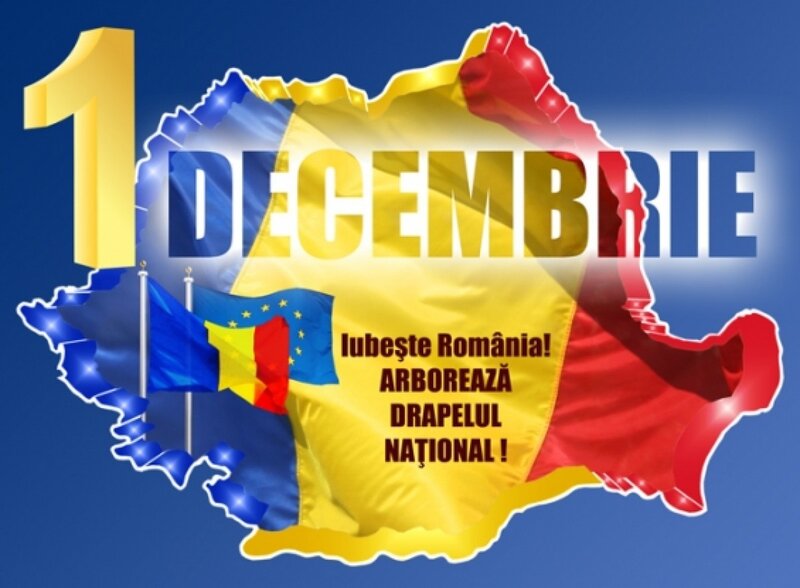 Romanian Map with Flags