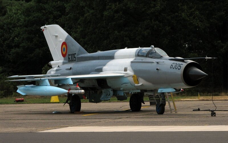 Romanian MiG-21 on tarmac