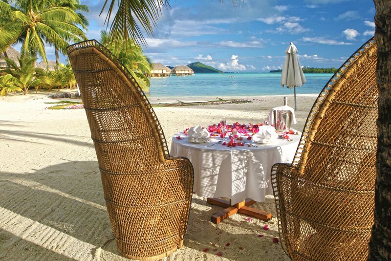 Romantic Beach Dinner — White, Serene, Afternoon