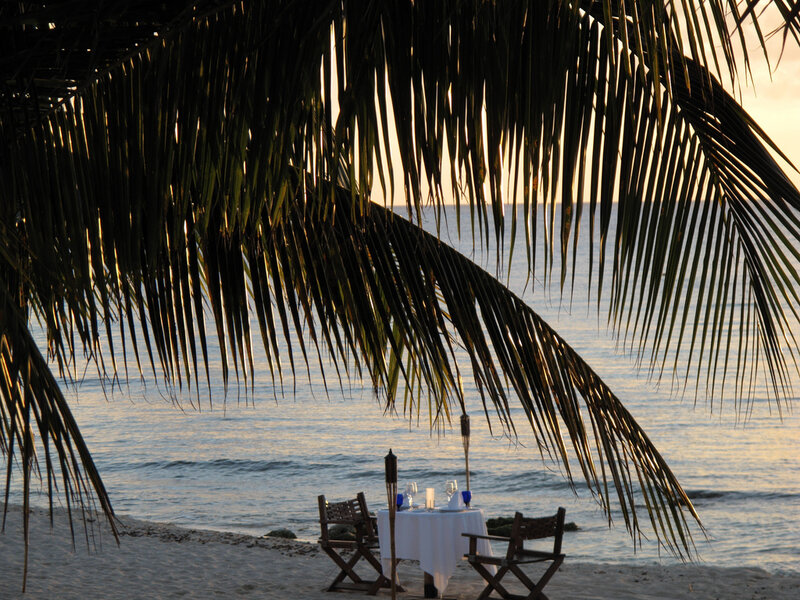 Romantic Beach Dinner — White