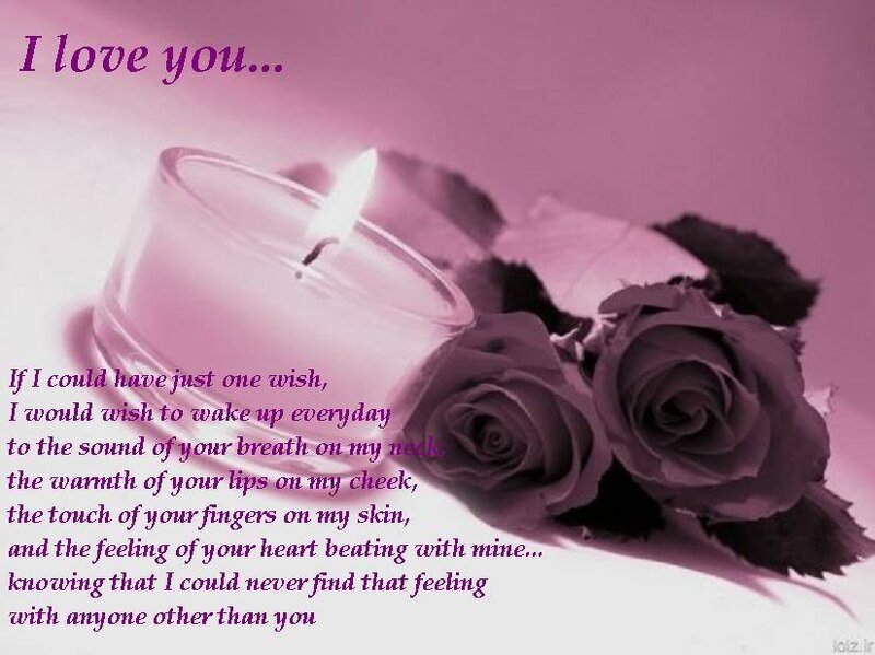Romantic candle and roses