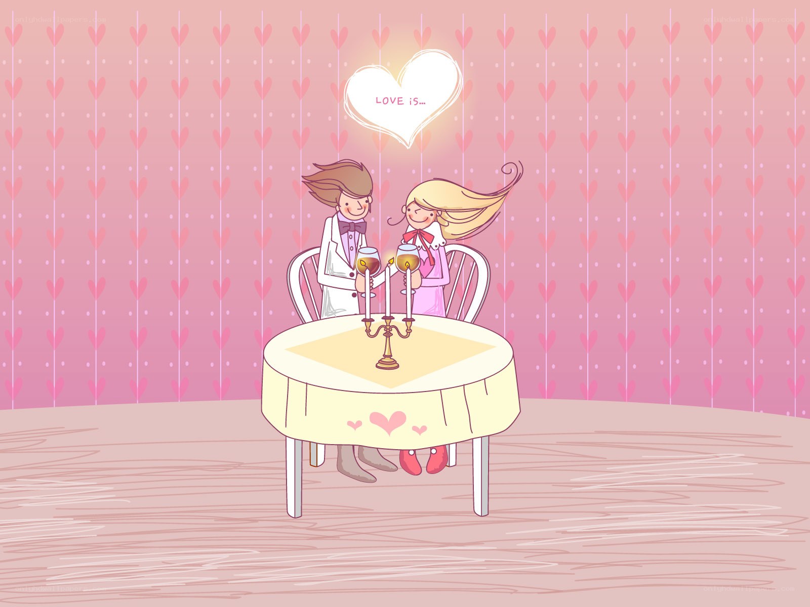 Romantic couple dinner