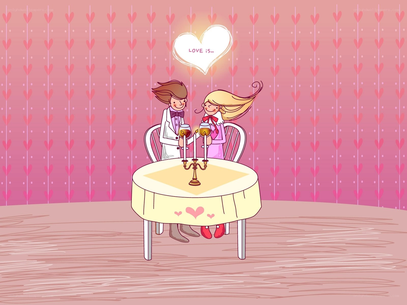Romantic couple dinner