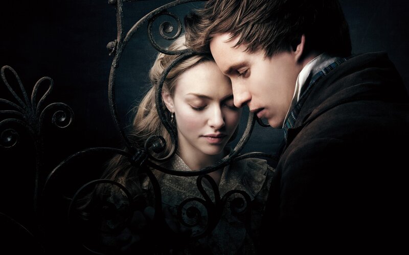 romantic couple in dark setting