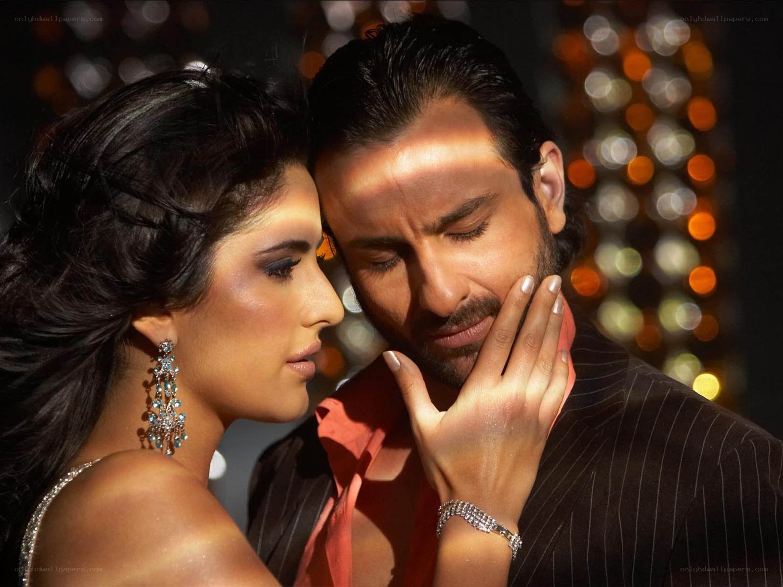 Romantic couple in formal wear