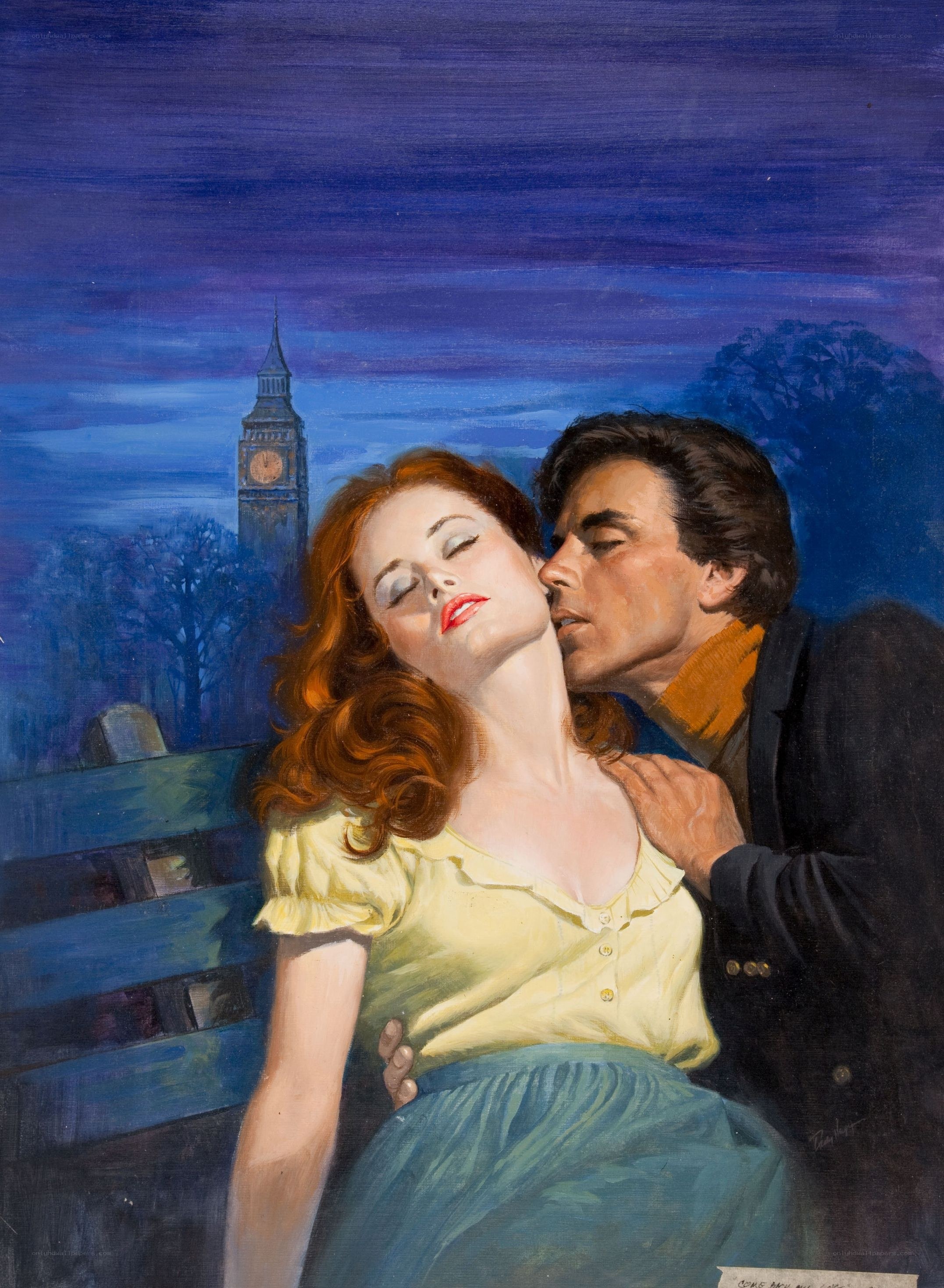 Romantic couple in London