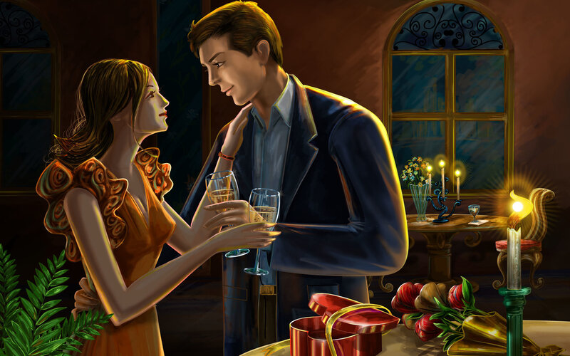 Romantic dinner for two