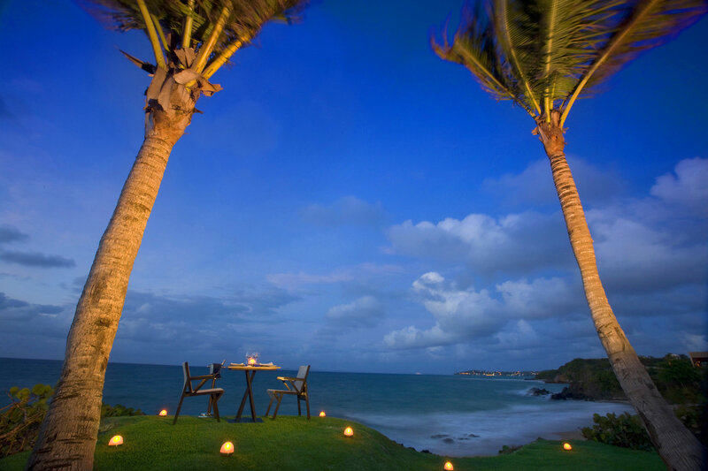 Romantic Dinner Setup — Blue