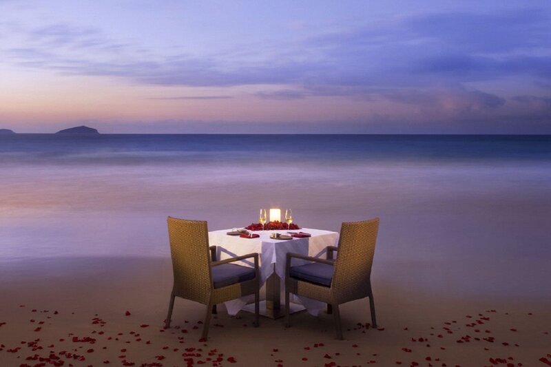 Romantic Dinner Table — Blue, Serene