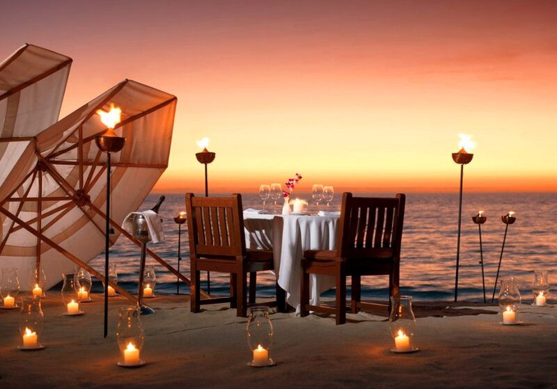 Romantic Dinner Table — Orange