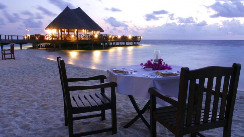 Romantic Dinner Table — White, Serene