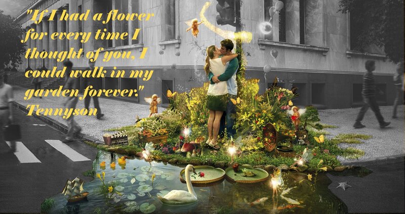 Romantic garden fantasy