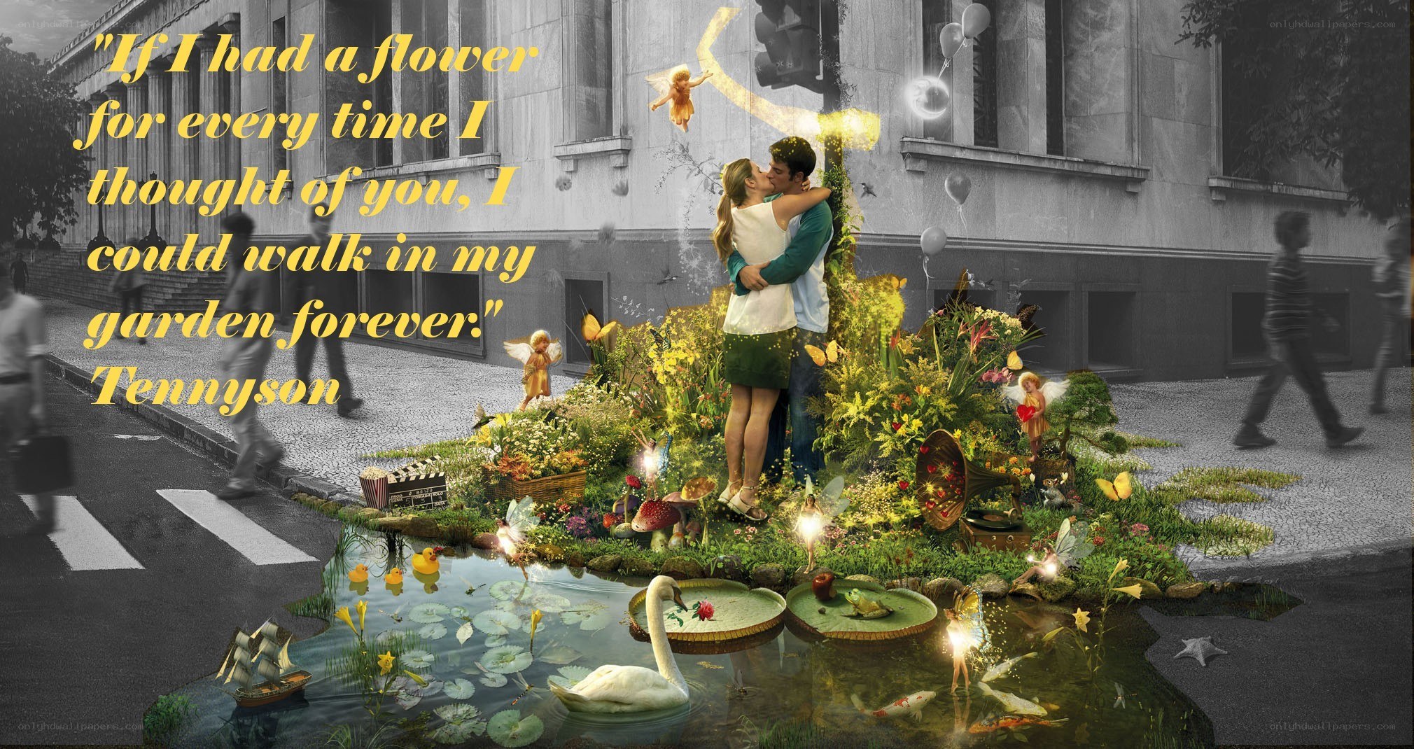 Romantic garden fantasy