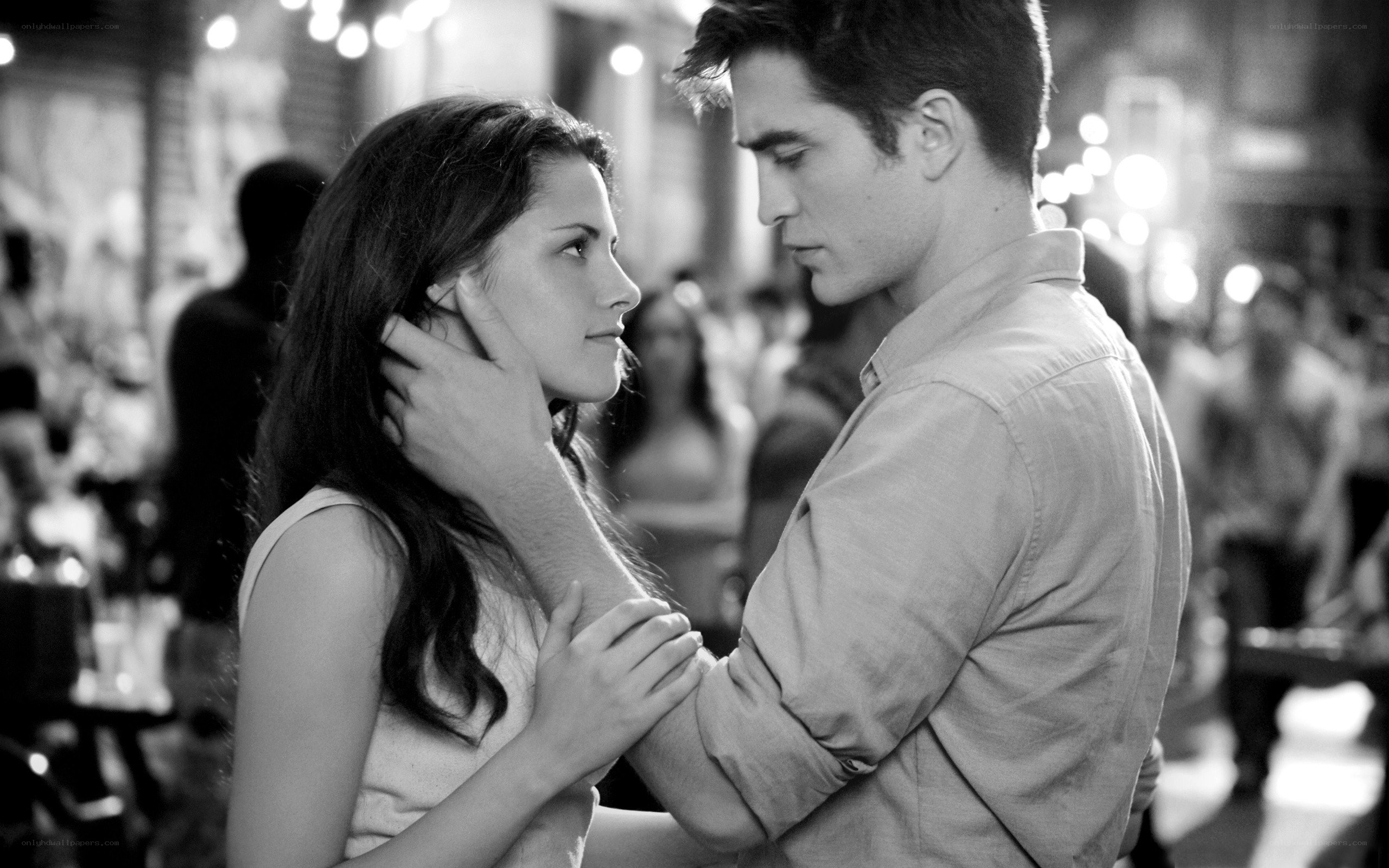 romantic moment between two people