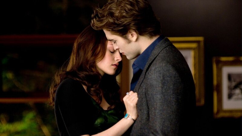 romantic moment between two people