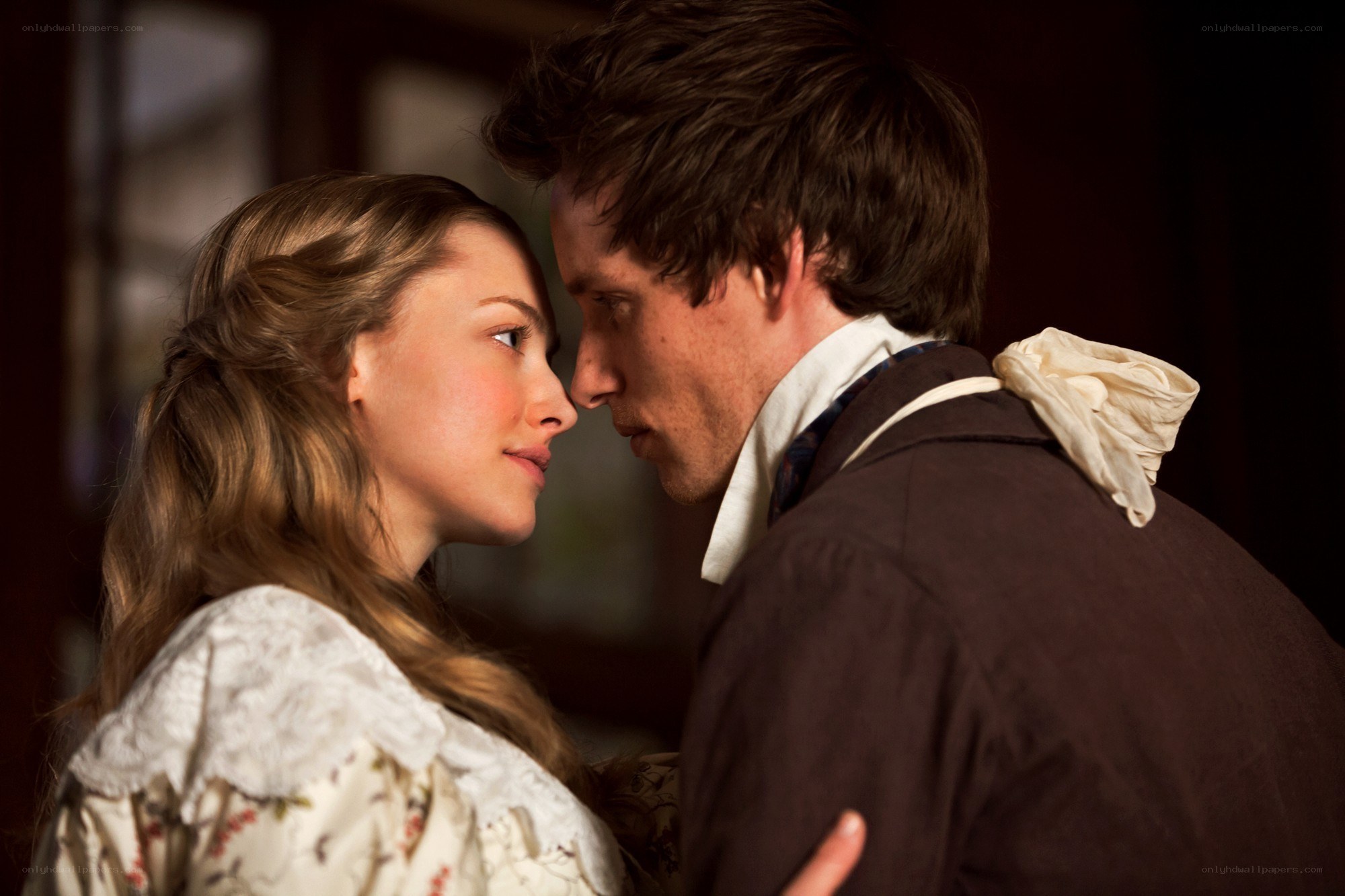 romantic moment between two people