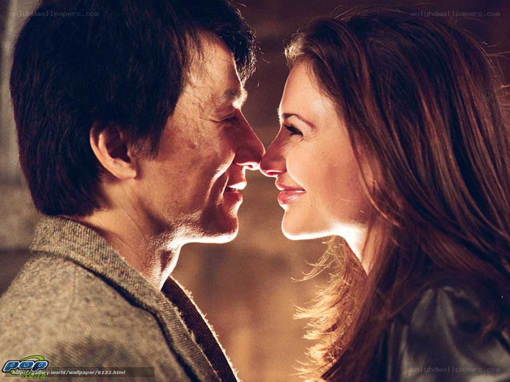 romantic moment between two people