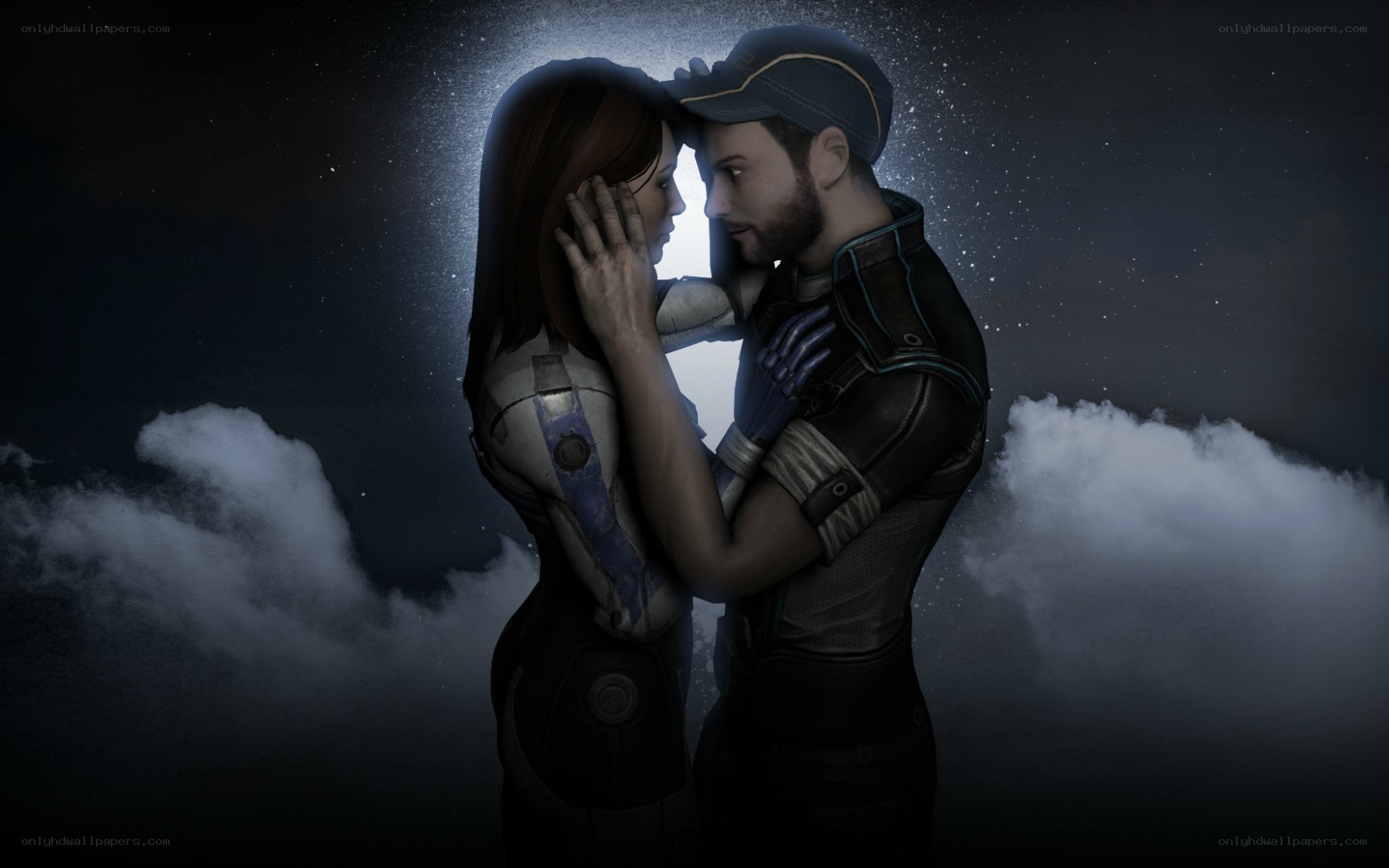 romantic moment in space