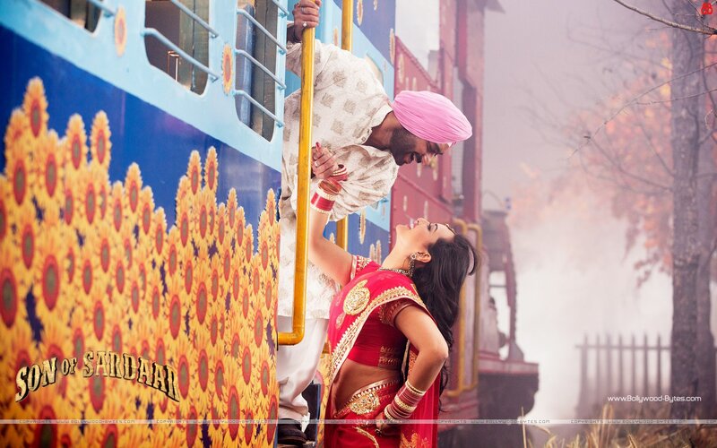 romantic train scene