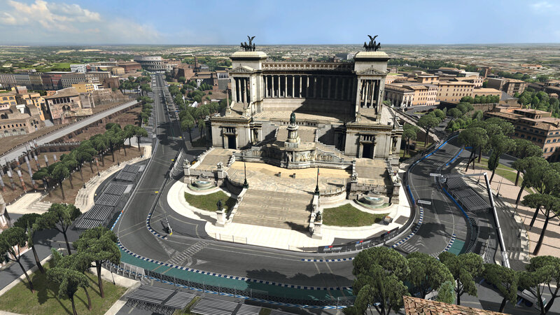 Rome circuit with monument