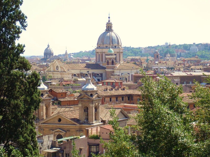 Rome Cityscape with Domes