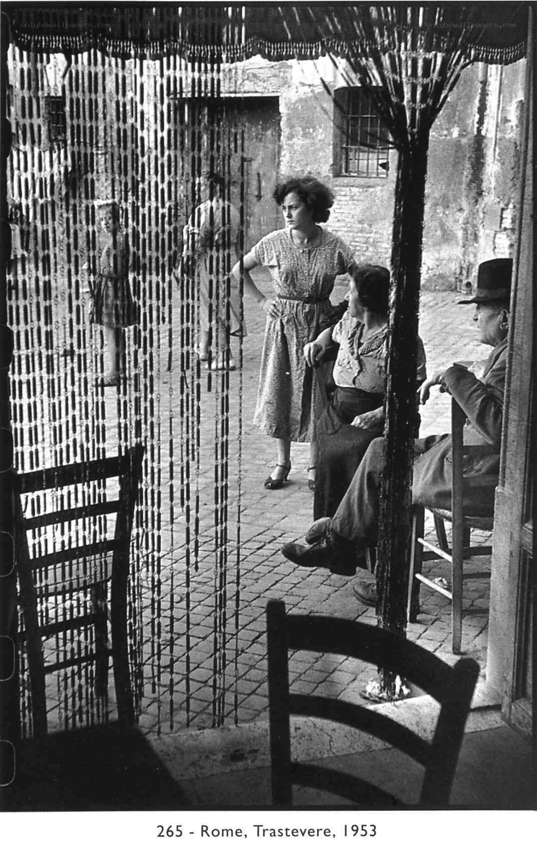 Rome street scene, 1953