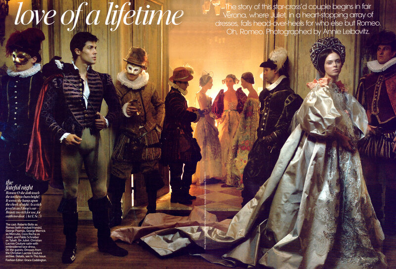 Romeo and Juliet fashion shoot