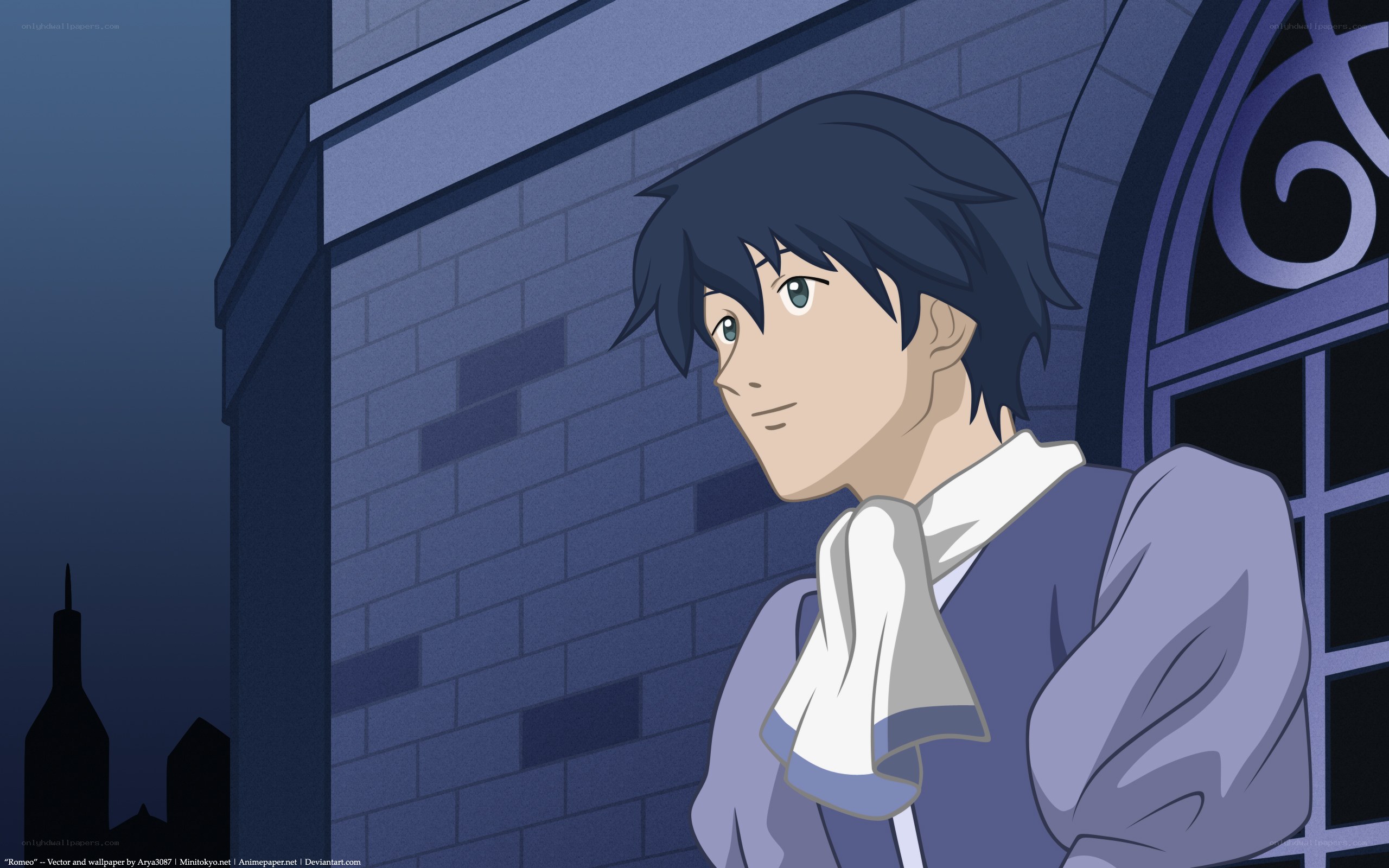 Romeo anime character portrait