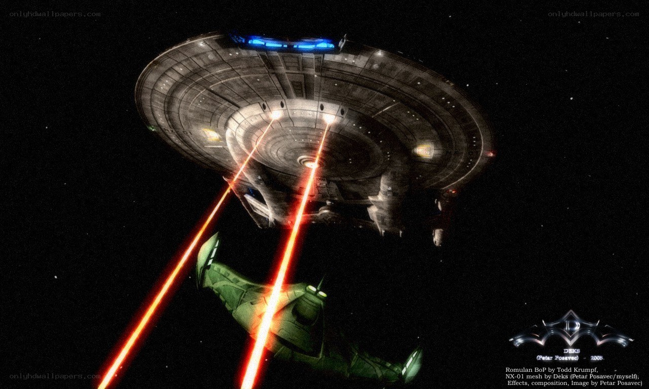 Romulan ship attacks Starship