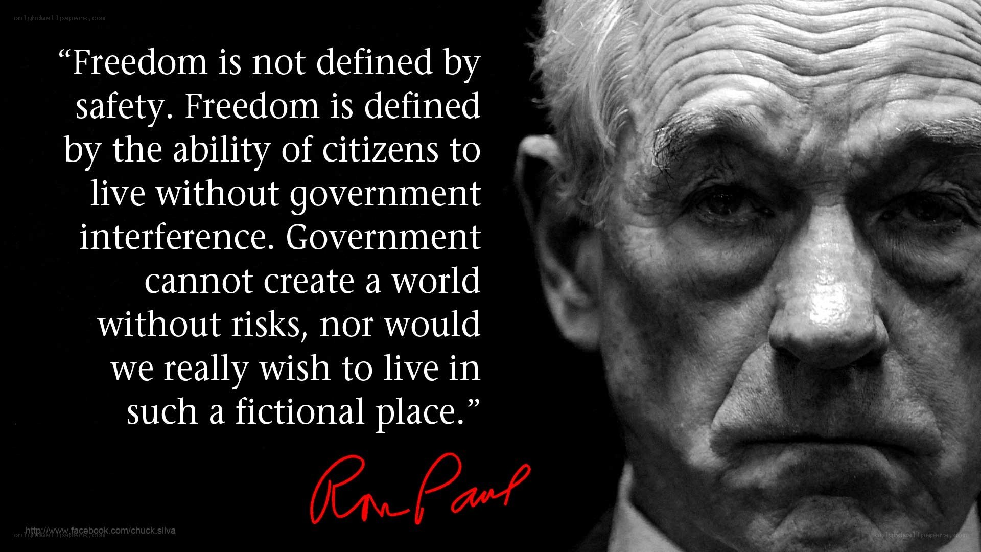Ron Paul quote on freedom