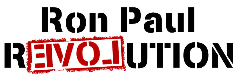 Ron Paul Revolution Logo — Black