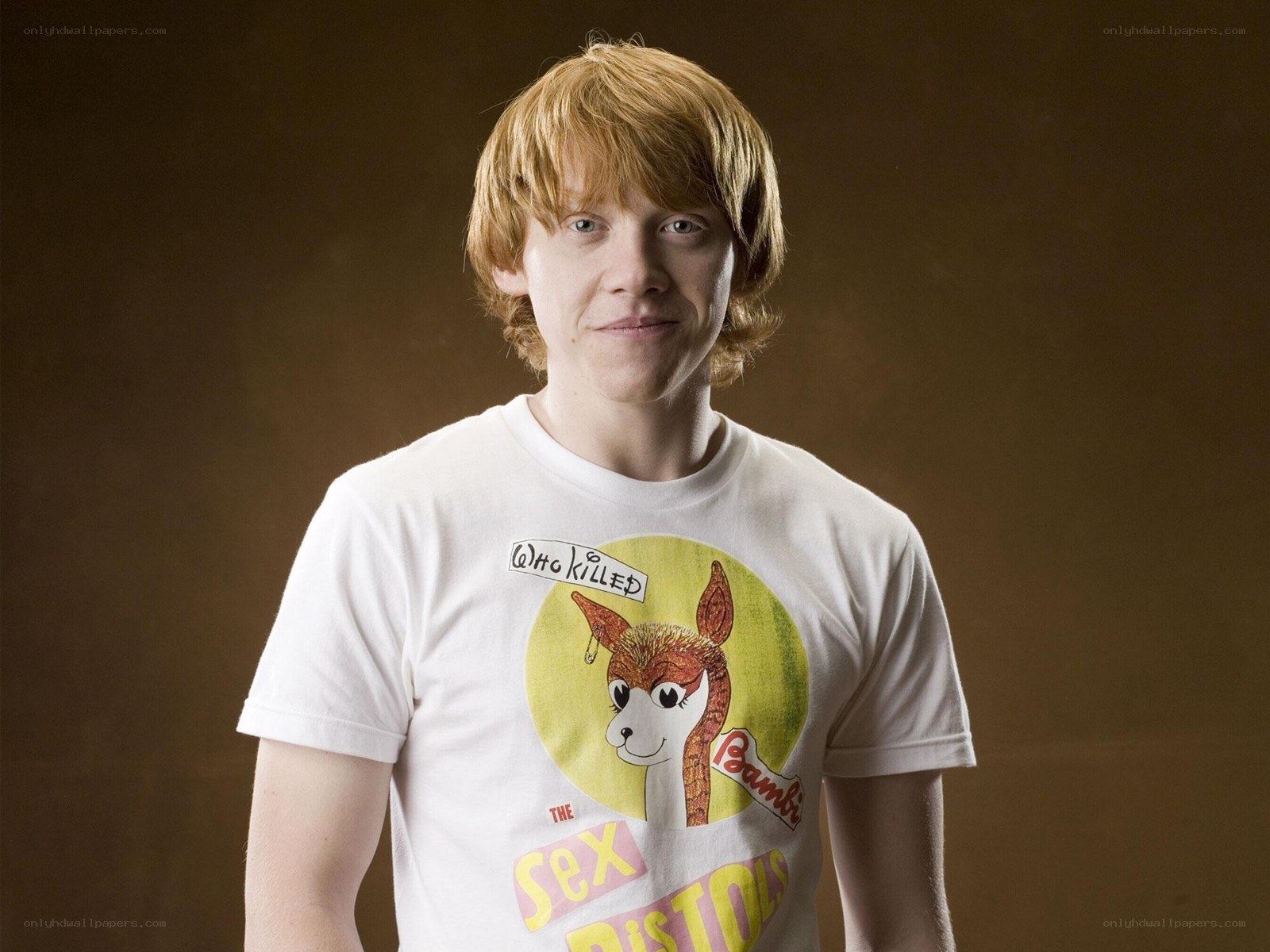 Ron Weasley in a t-shirt