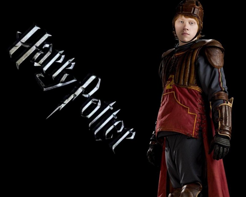 Ron Weasley in Quidditch gear