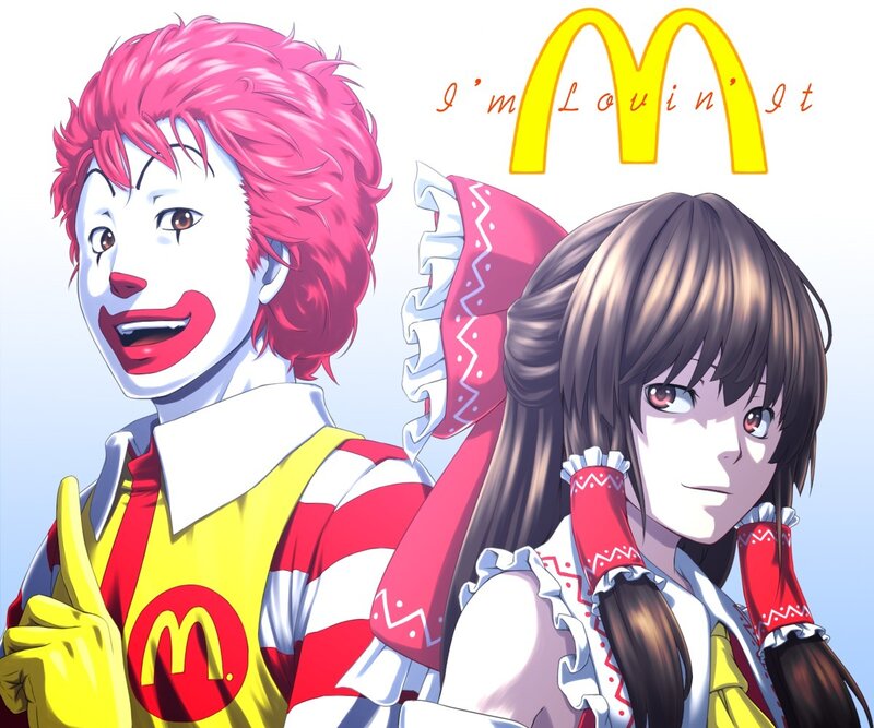 Ronald McDonald and anime girl
