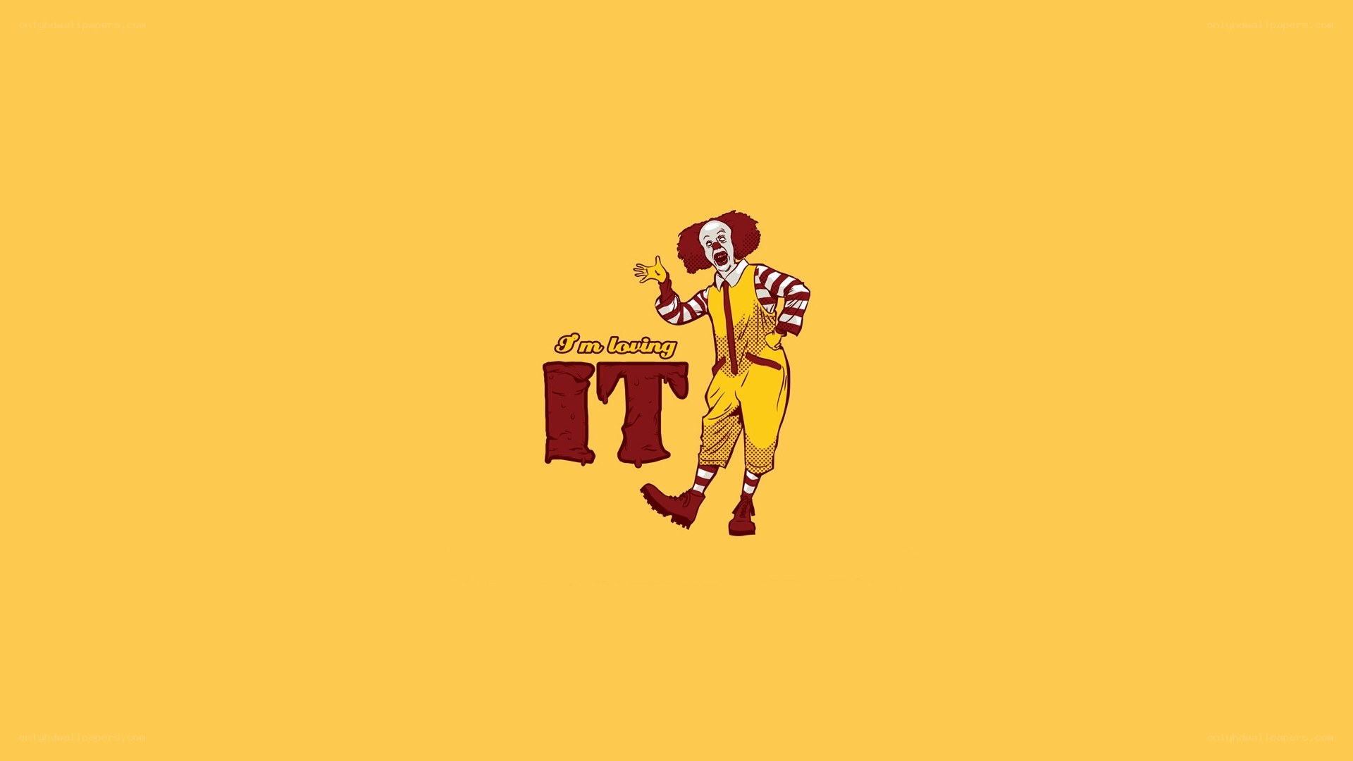 Ronald McDonald as Pennywise