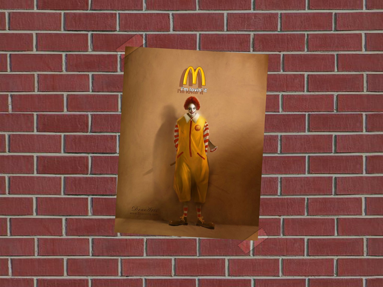 Ronald McDonald horror art
