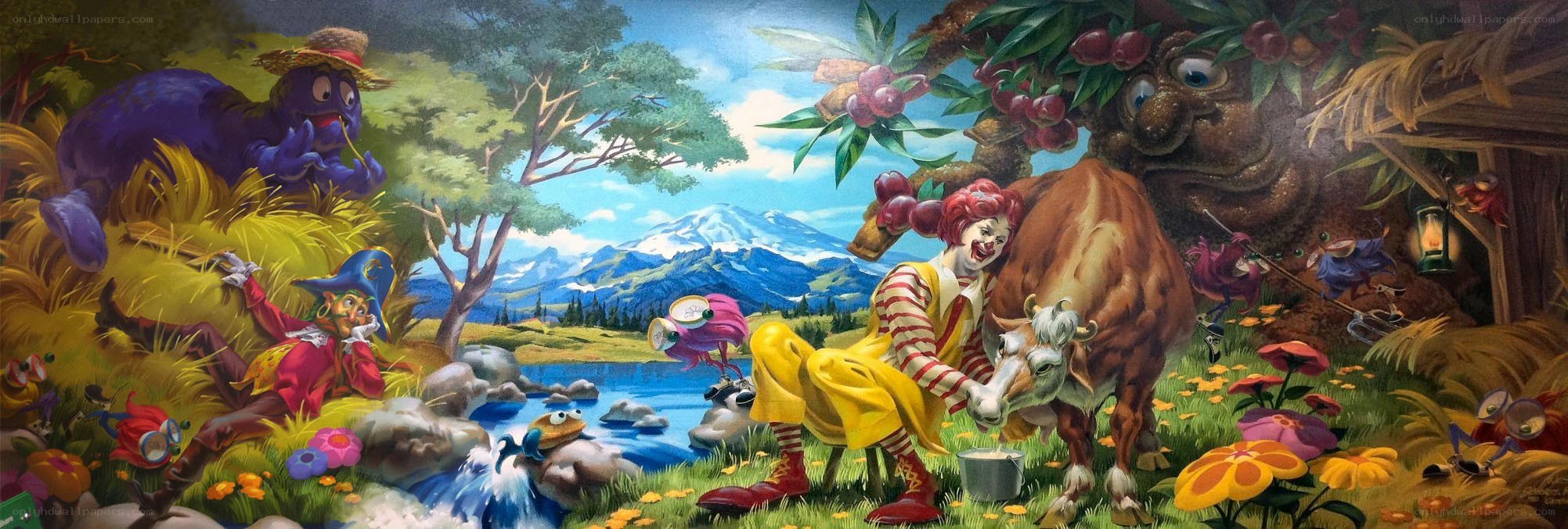 Ronald McDonald mural
