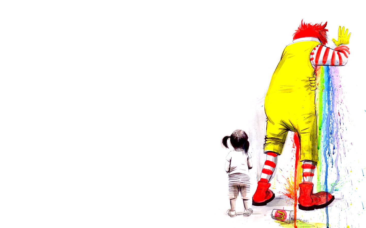 Ronald McDonald painting