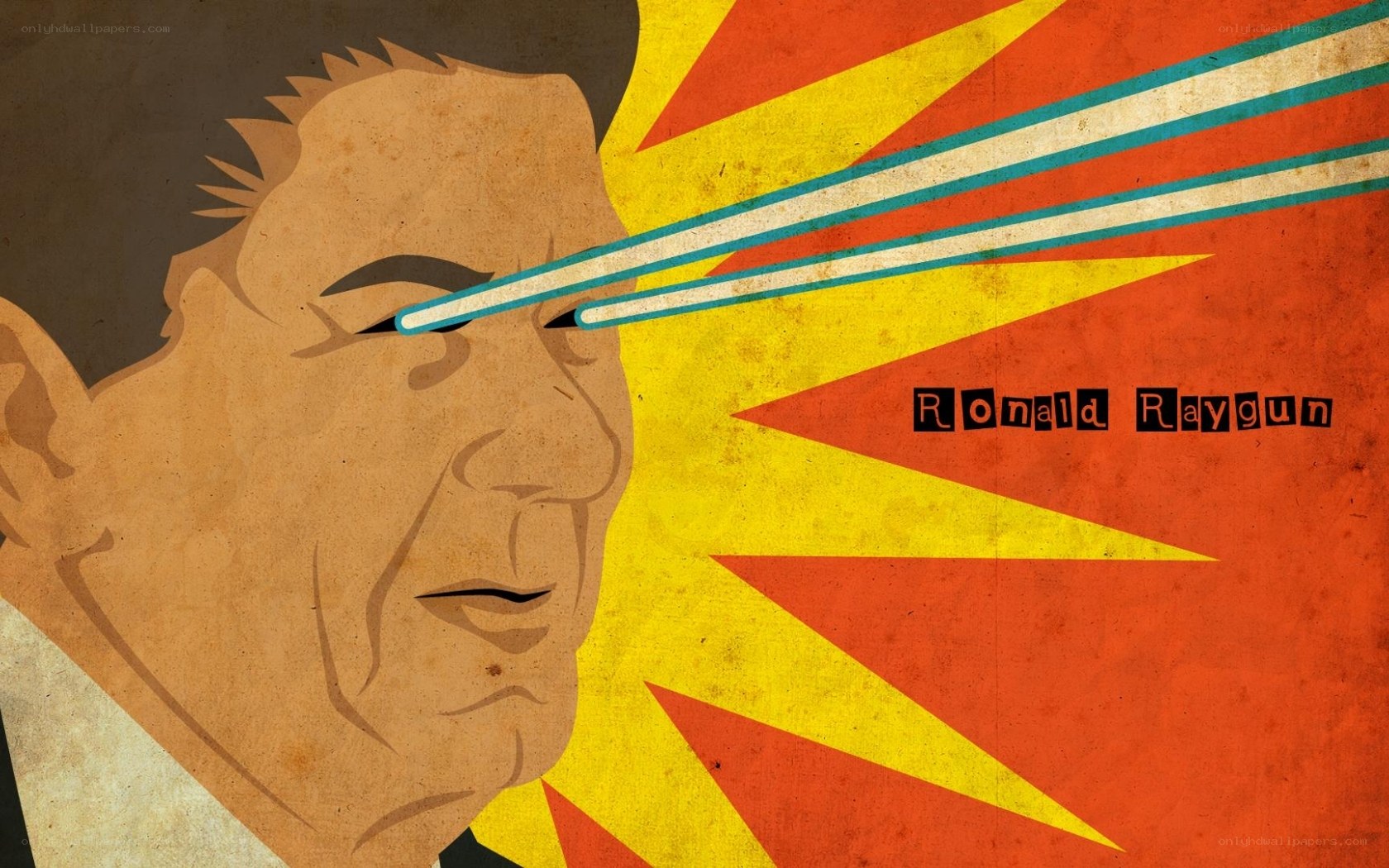 Ronald Raygun illustration