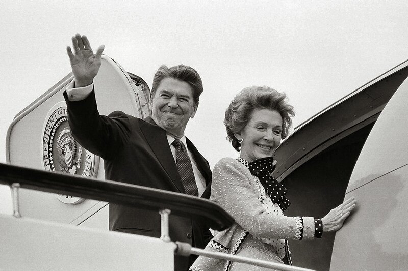 Ronald Reagan and Nancy Reagan — Black