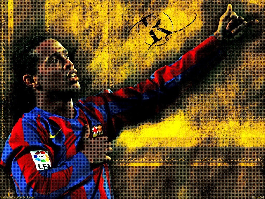 Ronaldinho celebrating goal