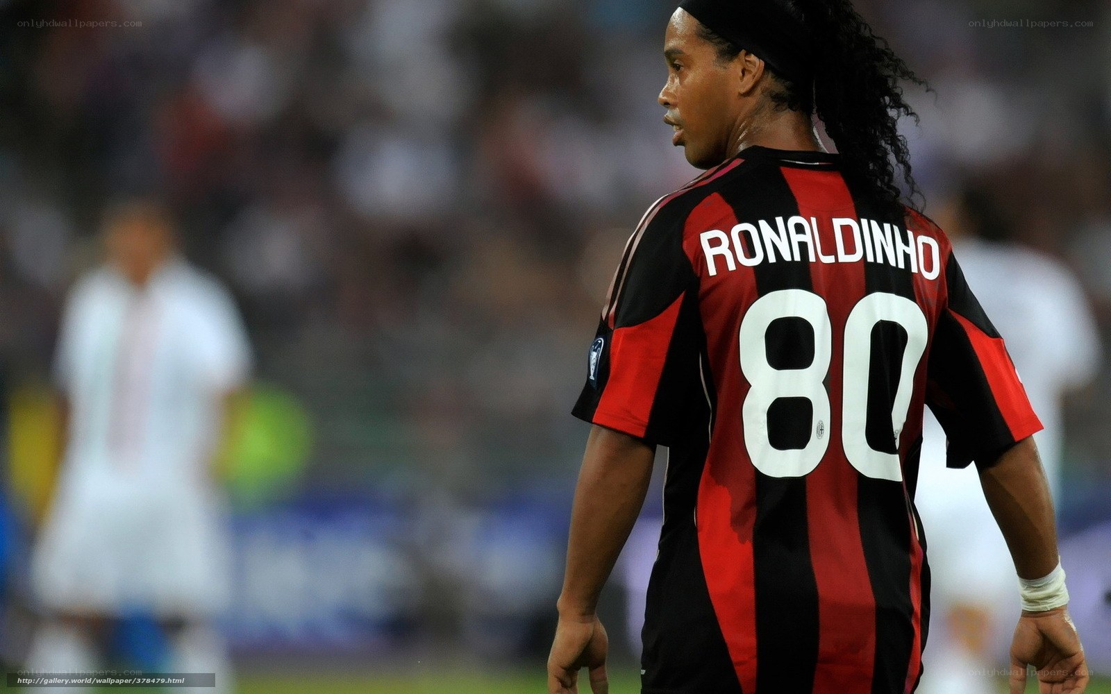 Ronaldinho in AC Milan jersey